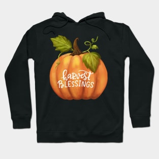 Harvest Blessings Fall Season Pumpkin Halloween Thanksgiving and Fall Color Lovers. Hoodie